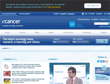 Tablet Screenshot of ecancer.org